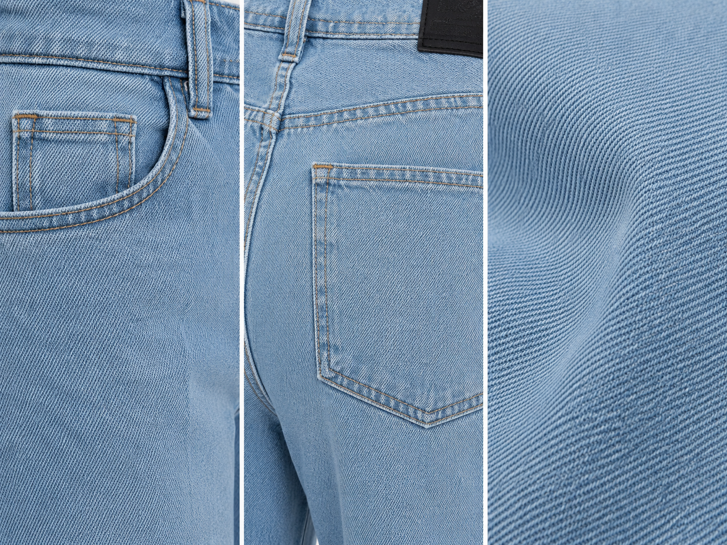 Milano Elite 905 Washed Light Blue High-Rise Wide Leg Jeans